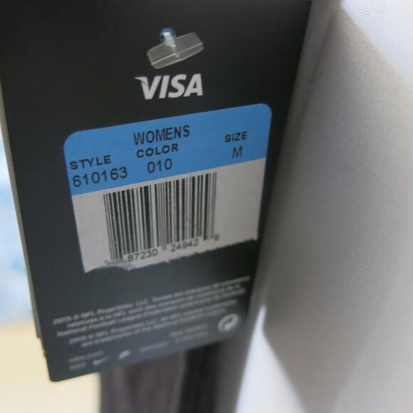 NIKE Dri-Fit *NWT* CAROLINA PANTHERS Top Size M Women's Short Sleeve NFL Black - Picture 8 of 10